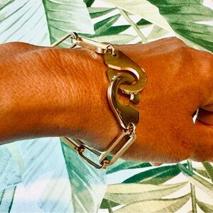 Gold Handcuff stainless steel bracelet